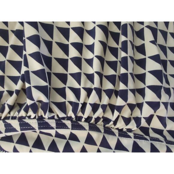 Bond-Eye Australia Blue White Geometric One piece Swimsuit Women's Size 16 D/DD - Picture 5 of 11